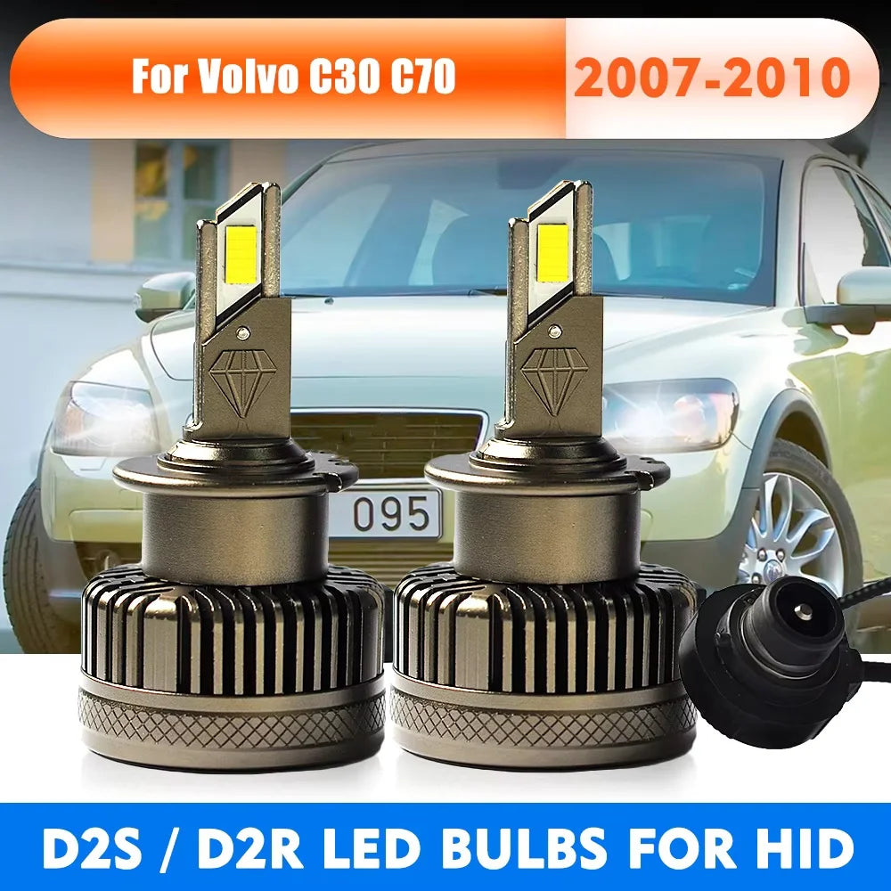 Headlights Bulbs Replace HID Xenon Conversion Kit 6000K 55W Auto Lamp For 2007-2010 Volvo C30 C70 for Volvo