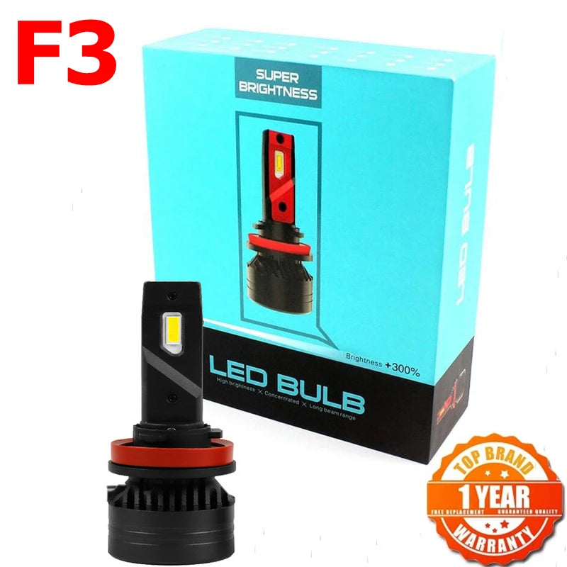 F3 LED 90W H4 H7 H4 H8 H11 H13 Car LED Headlights Bulb Fog L