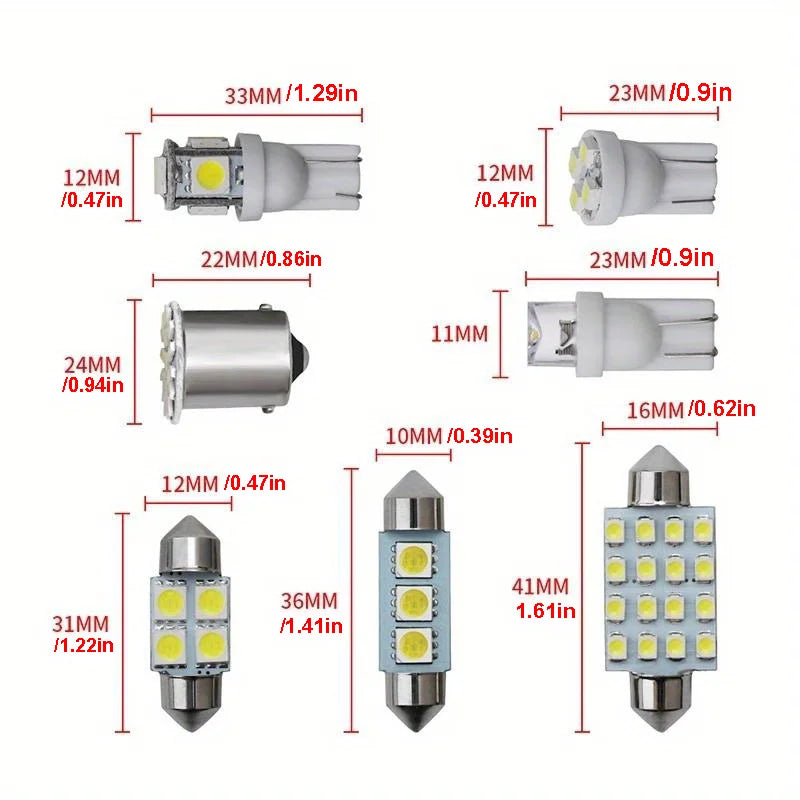 24pcs/Set Automobile LED Combination Light Car Interior Ligh