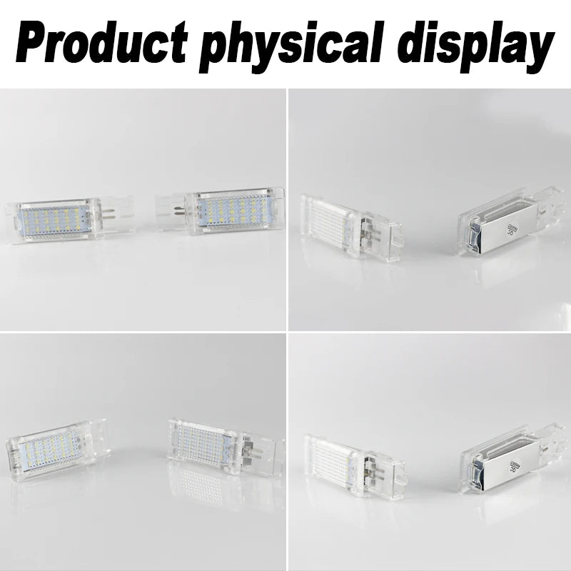 2pcs White LED Footwell Door Interior Light for VW Seat Alha