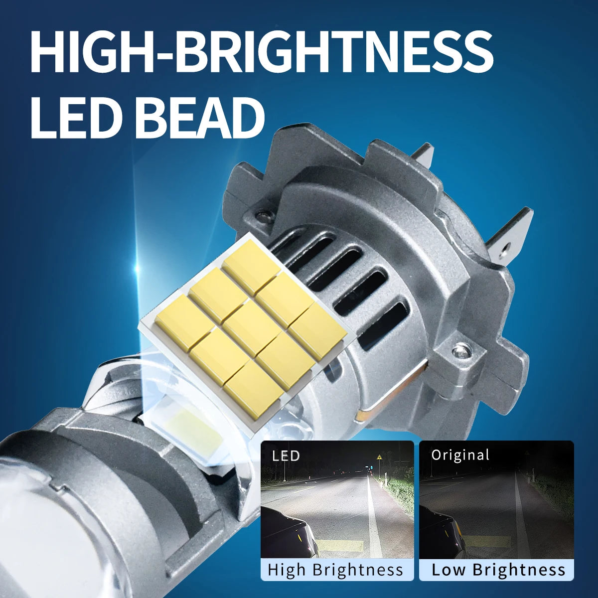 Plug and Play G18 H7 60W 6000K White LED Projector Lens Bulb