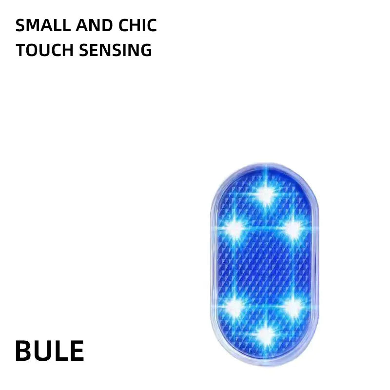 Car Interior Wireless Mini USB Charging LED Touch Light Multi Color Roof Ceiling Reading Lamp for Car Trunk Door Night Light