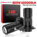 800W H7 LED Headlight Mini Lens Projector 600000LM 1 1 Mini 