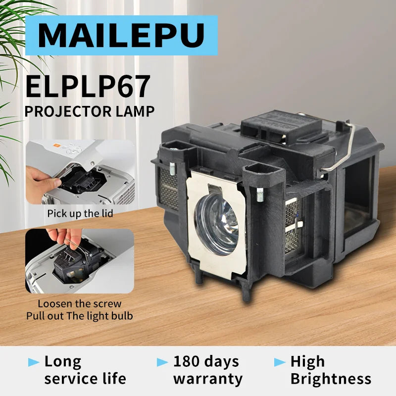 A+ Quality Mailepu Replacement Projector Lamp Bulb Projector
