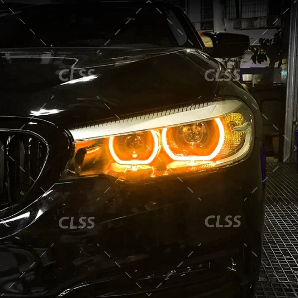 DRL Board Angel Eye Non-RGB For BMW 5 Series G30 G31 F90 M5 G38 2017-2020 LED Headlight Daytime Running Light
