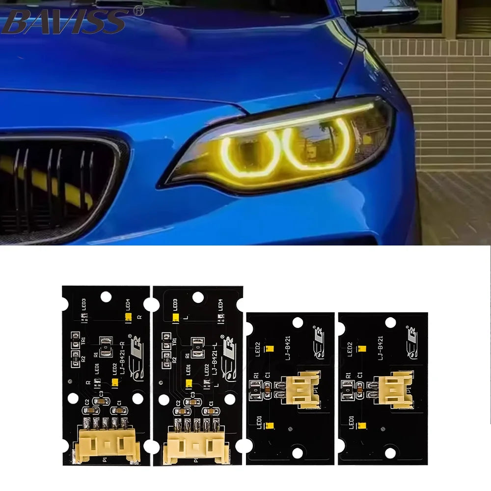 DRL RGB multicolor LED boards F22 F23 daytime running lights RGBW Amber for BMW F87 F23 M2C