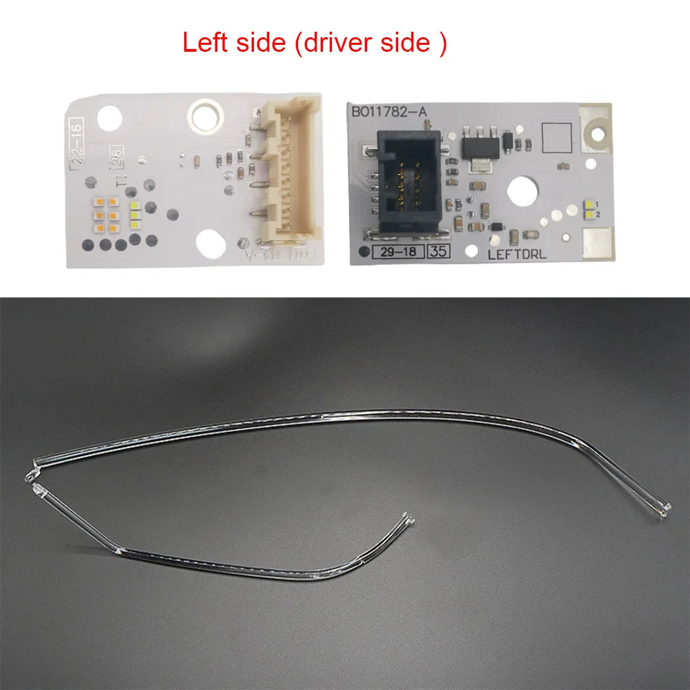 DRL Parts For AUDI A3 2017-2019 LED Headlight Daytime Running Light Guide tube Angel Eye Set