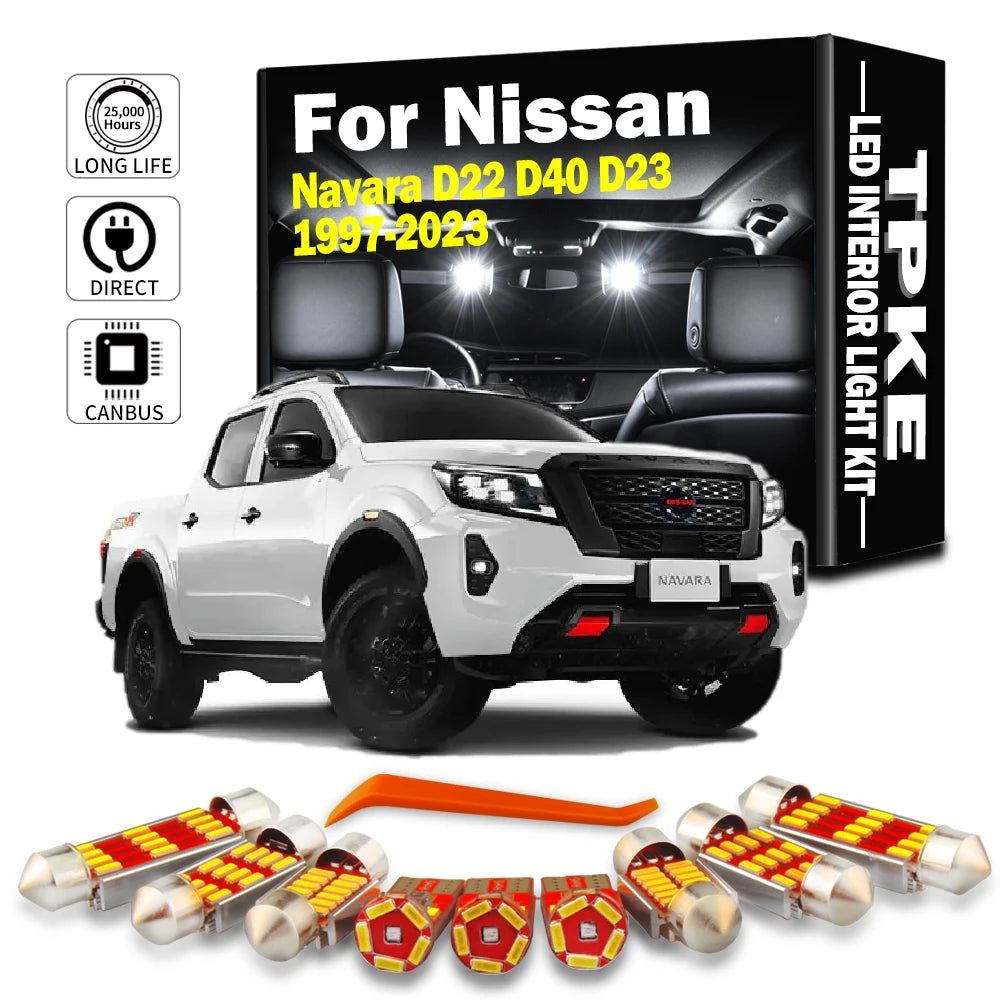 TPKE Car LED Interior Bulb Reading Trunk Light Kit For Nissa