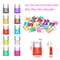 100/50/10pcs Small Mini Car Blade Fuses Zinc Auto Fuse Assor