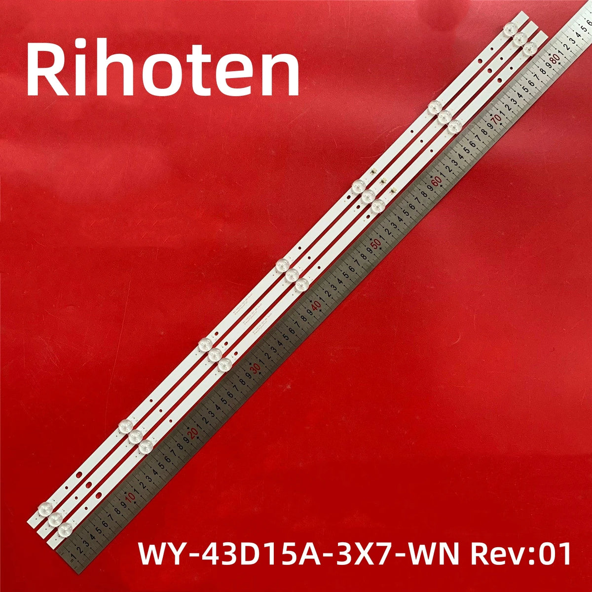 LED Backlight Strip forWY-43D15A-3X7-WN Rev:01 814mm*12mm*1.0T for 430DUY WY 43D15A 3X7 WN - Replacement TV