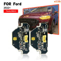 DRL LED Boards Angel Eyes Headlight Daytime Running Light Module For Ford Fiesta MK8.5 Focus ST-Line MK4.5