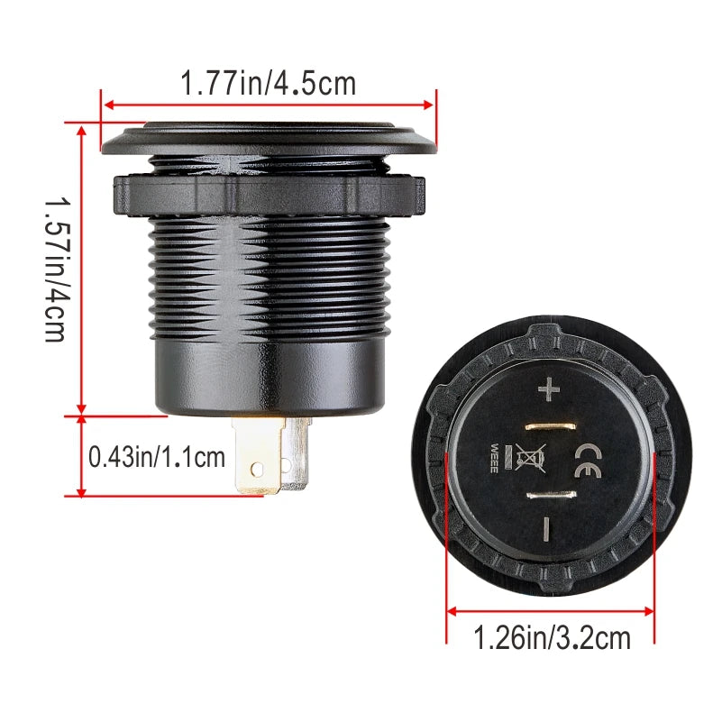 Quick Charge 3.0 usb port socket for car Dual USB Fast Car C