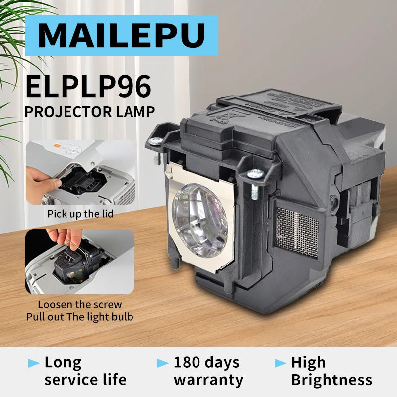 Mailepu Replacement Bulb Projector Lamp Bulb with Housing fo