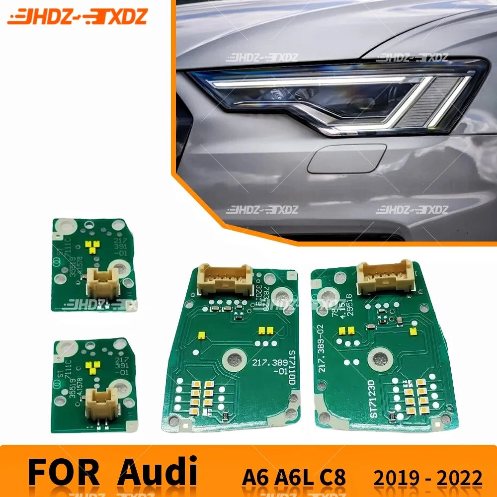DRL Boards Light Source LED Angel Eye For Audi A6 C8 2019-2022 Headlight Daytime Running Light Turn Signal