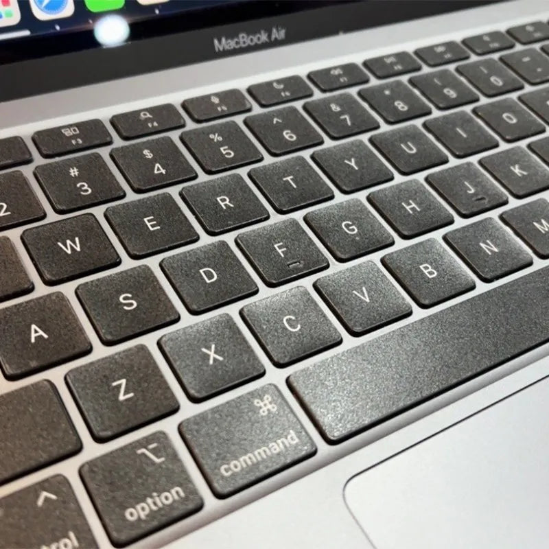 Transparent Matte Keyboard Stickers for MacBook Us Qwerty Bl