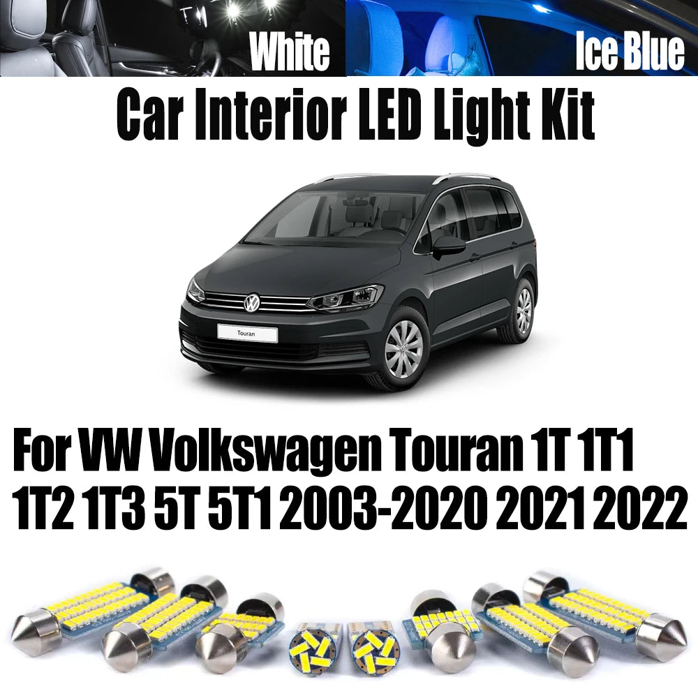 LED Interior Light Kit for VW 2003-2020 - Canbus Error-Free Interior Bulbs
