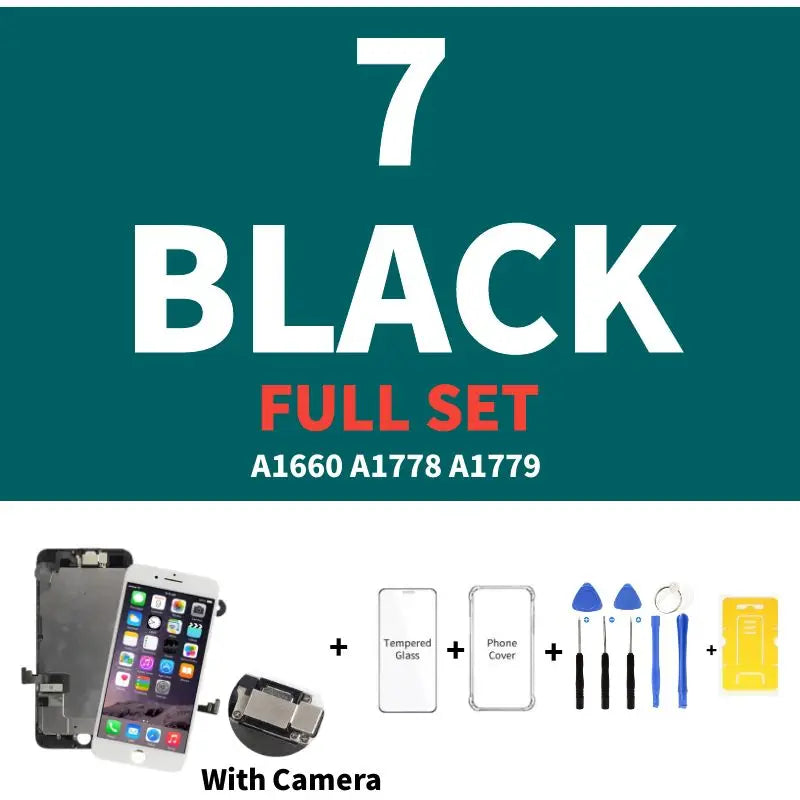 AAA Display for iPhone 5 5S 5SE 6 6S 7 8 Plus LCD Display Full Set Assembly Touch Screen Digitizer Replacement Pantalla+Camera