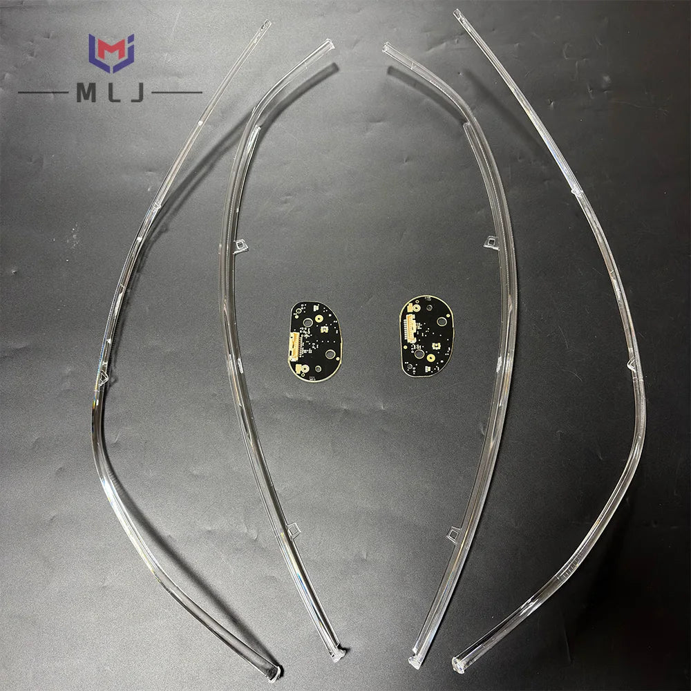 DRL Light Guide Tube Strips Light Source Chips PCB Boards Spare Parts For Volkswagen ID.4 Cross 2021-2024