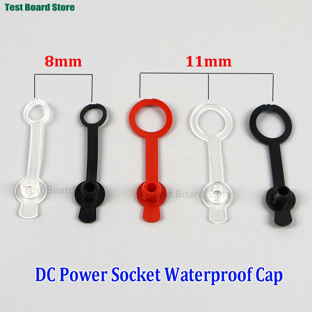 2/5/10Pcs DC Power Waterproof Cap 5.5 2.1mm 5.5 2.5mm Jack F