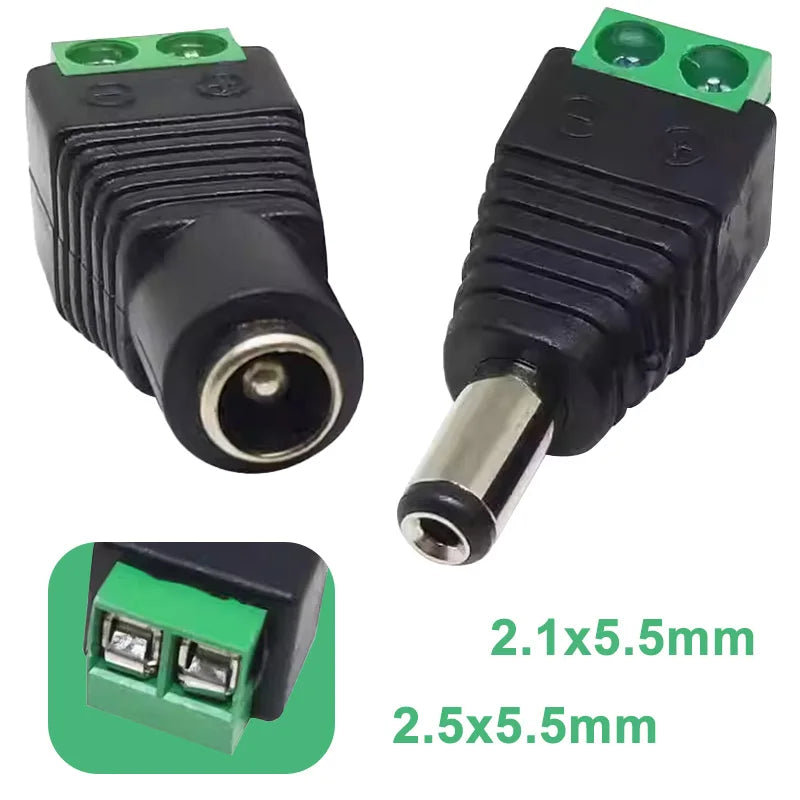 DC Connector DC Power Socket DC Power Plug 5.5x2.5mm 5.5x2.1
