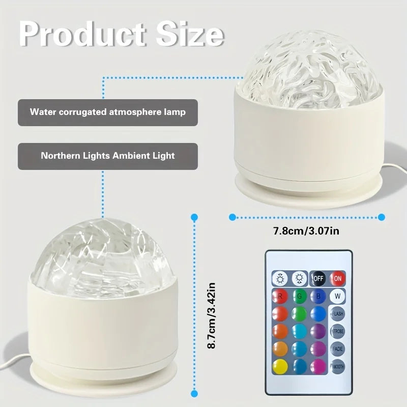 Northern Aurora/Water Ripple Projector Lamp LED Night Light 