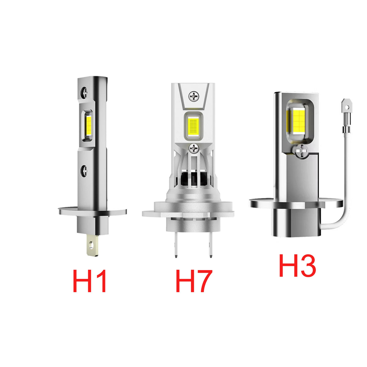 2Pcs 30000LM LED Headlights 6000K 100W 16PCS 7585 CSP 500% B