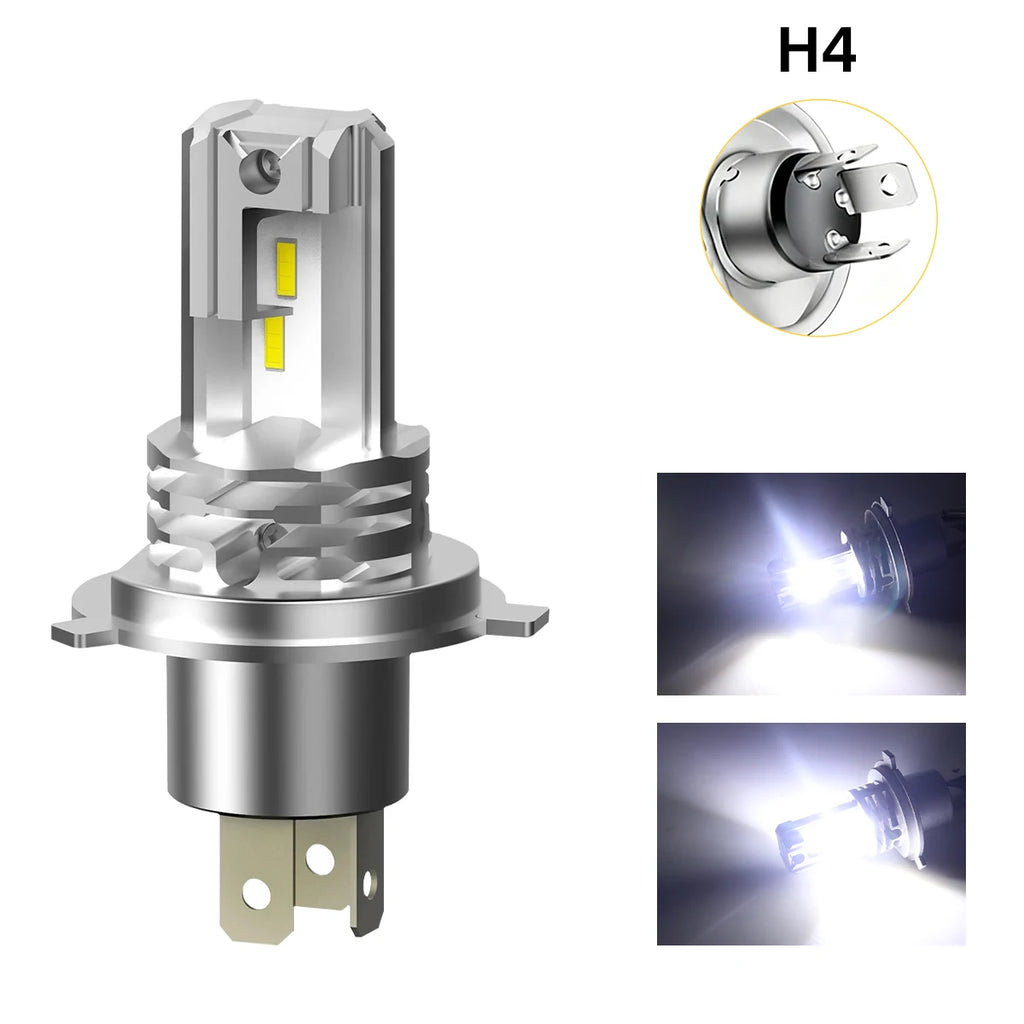 H4 LED Motorcycle Headlight Bulb Canbus for Car Motorcycle LED Hi/Lo High Low Beam Yamaha Kawasaki Suzuki H4 LED Motor Headlamp