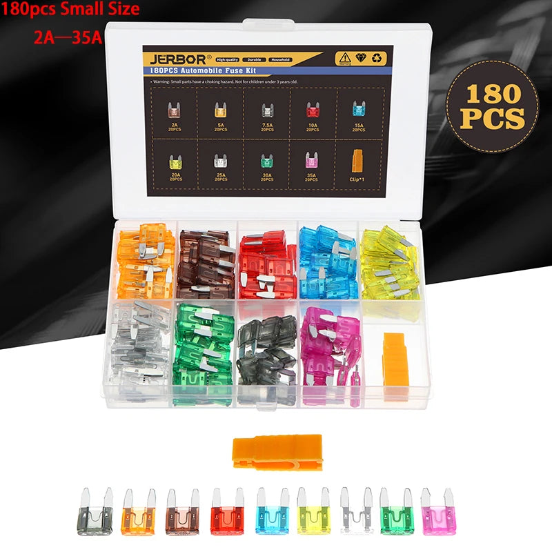 50/80/180pcs 5/10/15/20/30A Car Auto Small and Medium Blade 