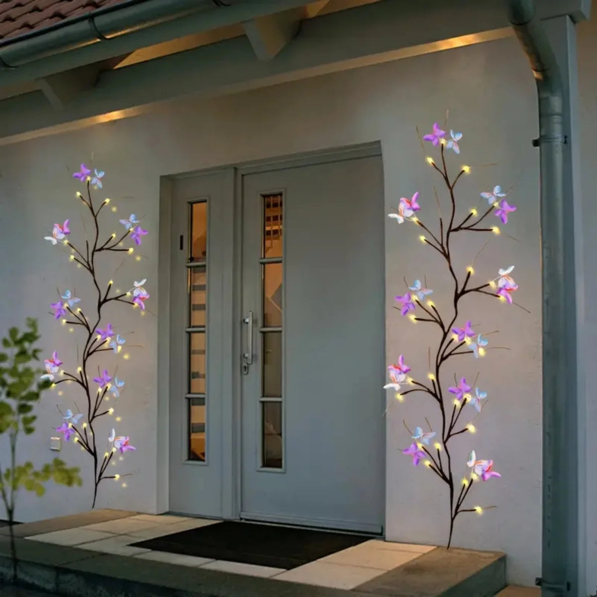 1pc 30LED Enchanted Willow Vine Light With Butterfly USB Pow