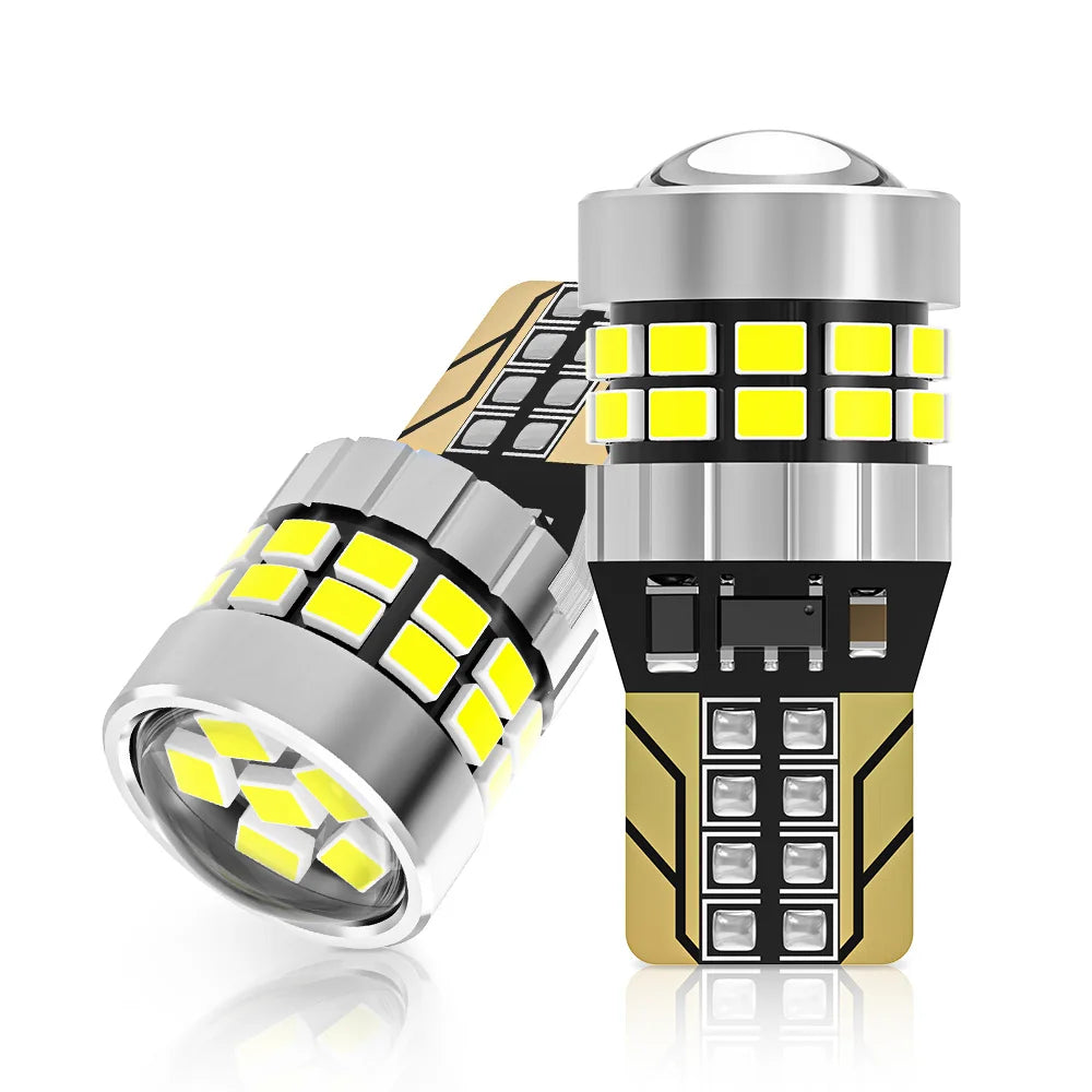 2Pcs Canbus 194 501 T10 W5W LED Bulb No Error 5W5 W5W 30SMD 2016 Chip Car Interior Lamp Instrument Lights Pure White 2V 24V