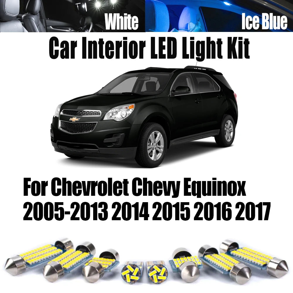 LED Interior Light Kit for Chevrolet 2005-2013 - Canbus Error-Free Interior Bulbs