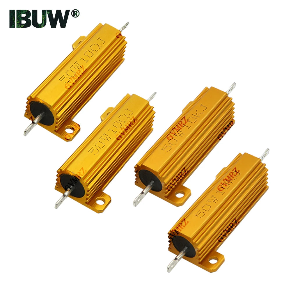 50W Aluminum Housing High Power Wirewound Resistor Assorted 