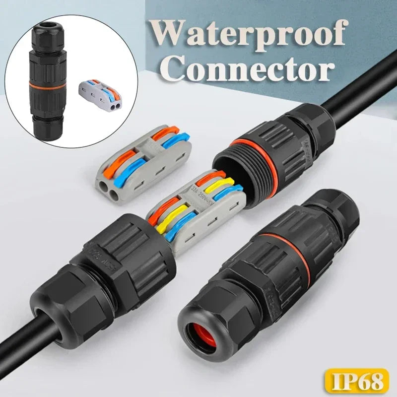 IP68 Waterproof Joint Wire Quick Connection Connector 2/3 Pi