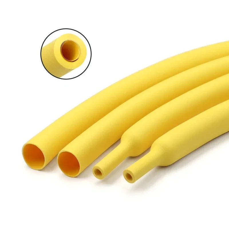 2M 11 Colors 3 1 with Glue Heat Shrink Tube 1.6mm 50mm Dual Wall Adhesive Lined Polyolefin Shrinkage Wire Cable Protect Sleeve
