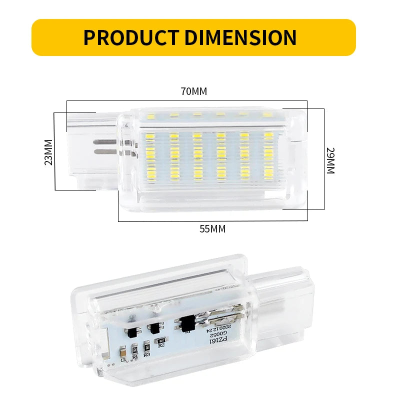 1/2PCS Car Trunk Interior Lamp and Lamp Shades for Chevrolet
