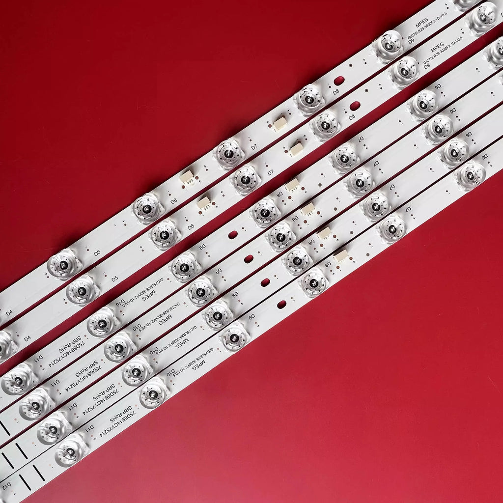 LED Backlight Strip for 75S435 75S431 75S434 75S433 75V6 75L8 75F8A 75V2 4C-LB7514-ZM07J GIC75LB28