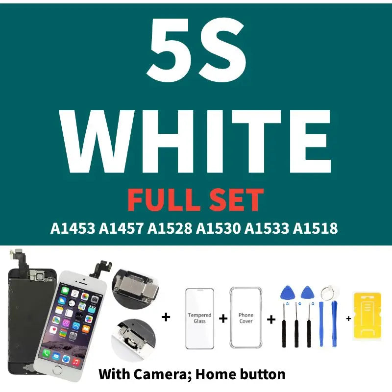 AAA Display for iPhone 5 5S 5SE 6 6S 7 8 Plus LCD Display Full Set Assembly Touch Screen Digitizer Replacement Pantalla+Camera