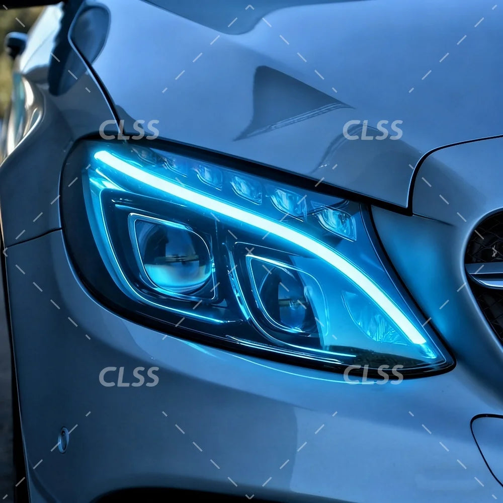 DRL LED Boards Lightsource For Mercedes-Benz C Class W205 C300 C350 2015-2018 Headlight Daytime Running Light