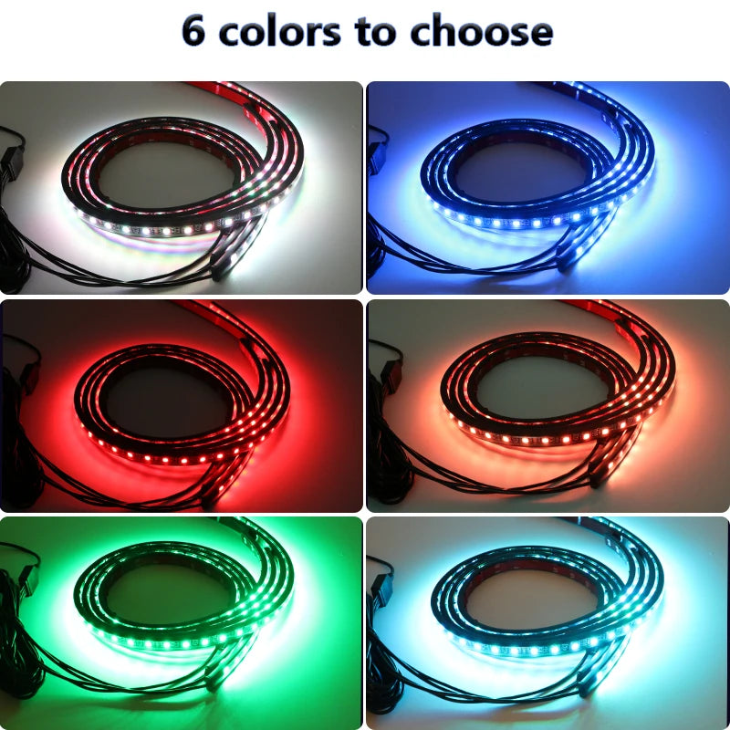 Car Charssis Flexible LED Strip Light LED Underbody Remote /