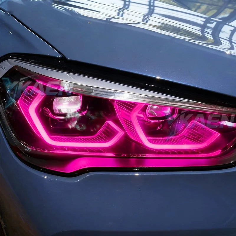 Angel Eyes LED DRL Boards For BMW X1 F48 F49 LCI 2019-2022 Blue Red Daytime Running Light Turn Signal for BMW