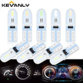 10pcs T5 W3W LED Bulb 3014 2SMD Super Bright Car Interior Da