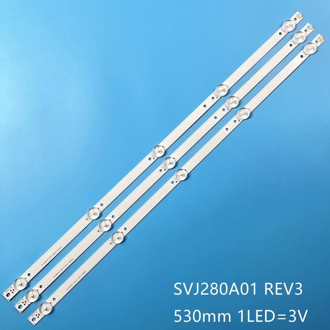 LED Backlight Strip forDNS C28DC2000 DEXP 28A3000 H28B7100C SVJ280A01 REV3 5LED 130402 28 inch TV PAINEL