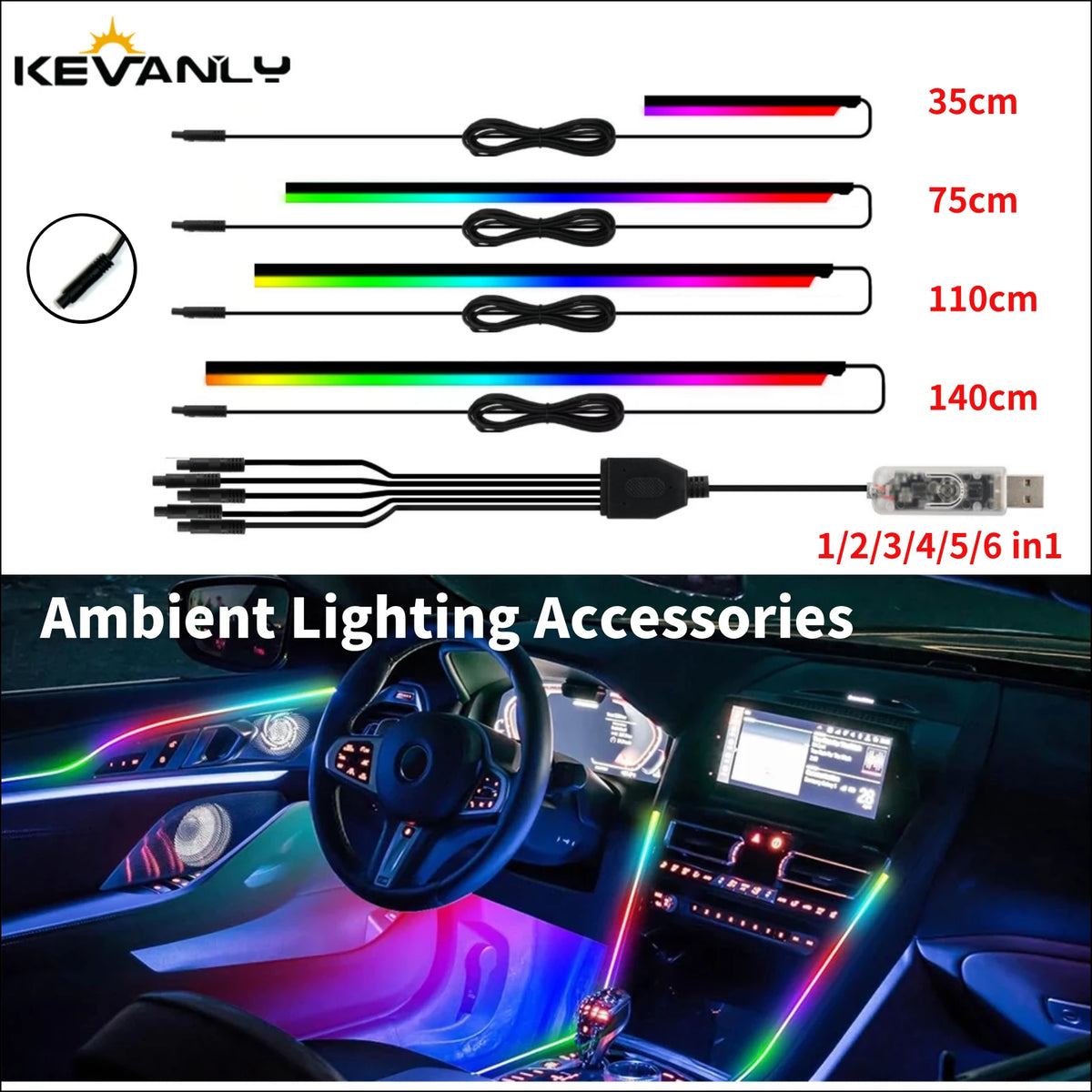 Ambient Lighting Accessories Car Ambient Lights LED Skylight