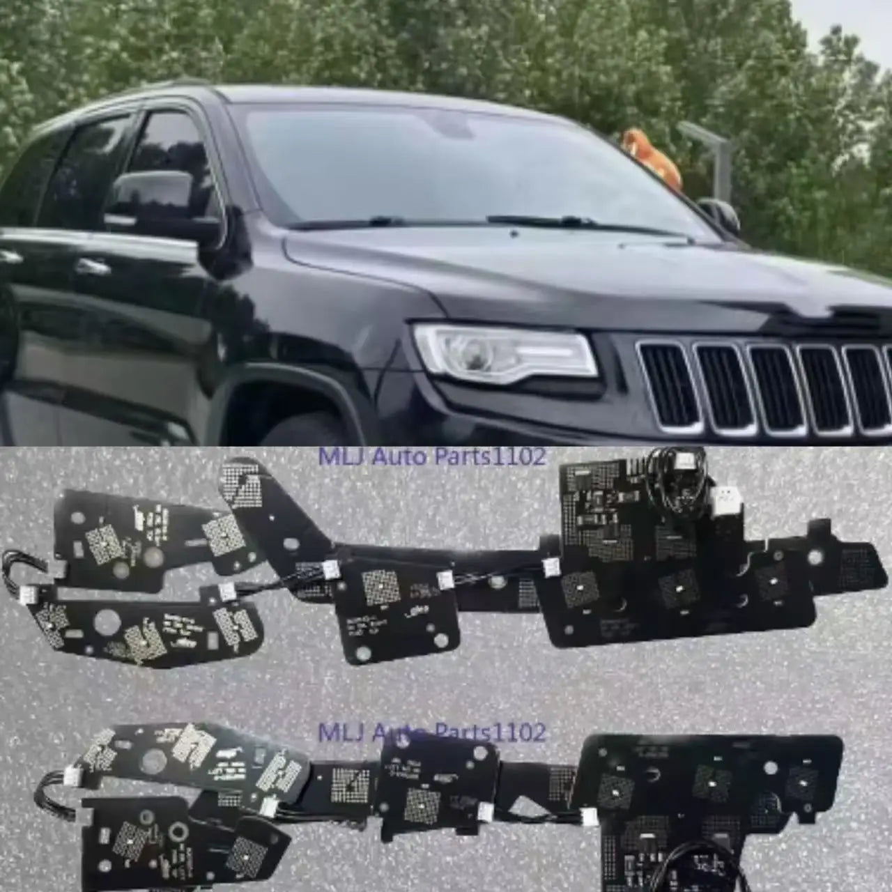 DRL LED Yellow daytime running lights LED board light turning DRL module LED Board White for Jeep
