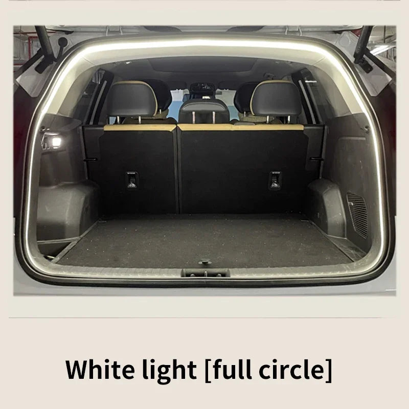 Car Trunk LED Ambient Light Strip PVC Flexible Ambient Light Strip Automatic Switch Hidden Installation SUV/MPV universal