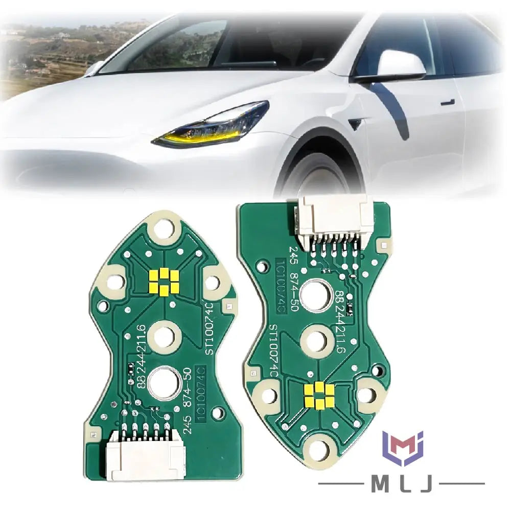 Angel Eye DRL LED Light Source Board Chip For Tesla Model 3 Model Y 2021-2023 Headlight Replacement Car