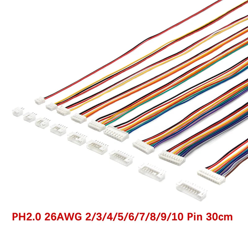 10PCS 1.5 2.0 2.54 ZH/PH/XH Female Male Plug Connector Socke