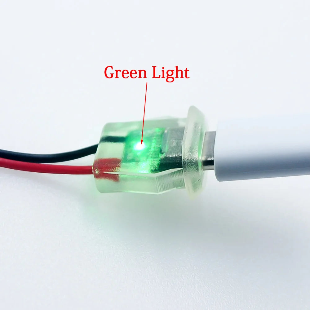 2pin USB Type C 5A Input Type Charging Socket With LED Light