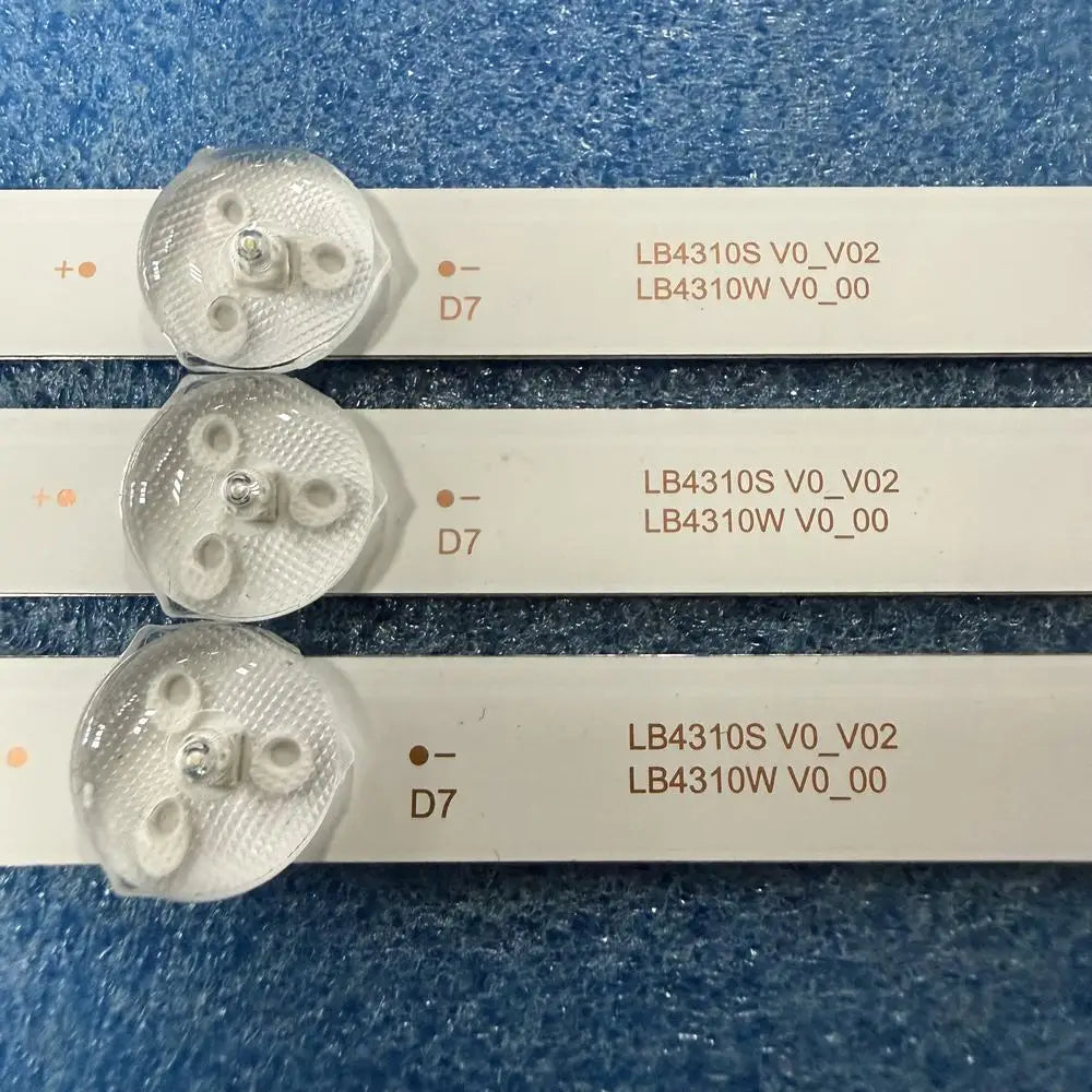LED Backlight Strip for 3pcs/set LED Backlight Strip For 43PUS7506 43PUS7556 43PUS7406 43PUS7657 LB4310S V0