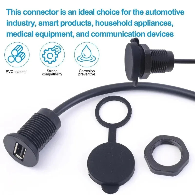 1/2pcs Waterproof Type C Connector Type-C Waterproof with Nu